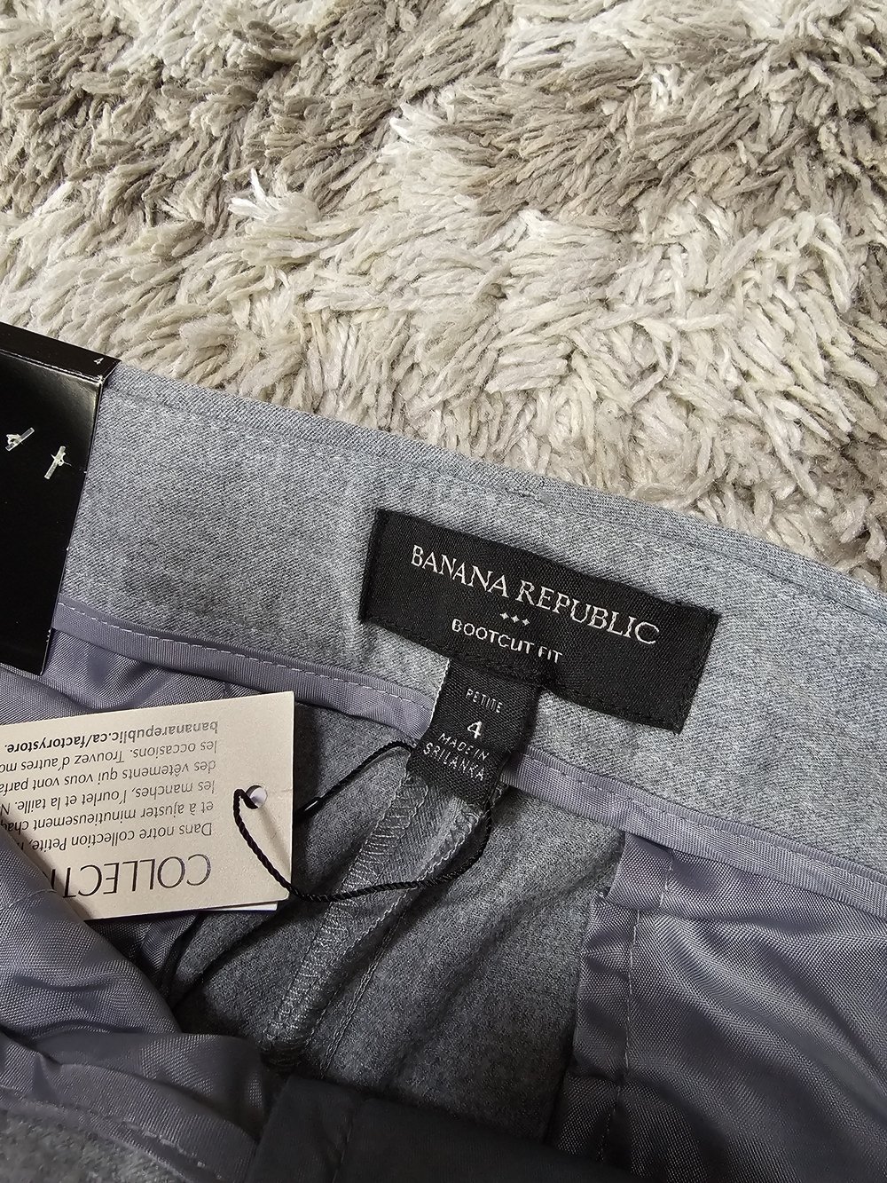 Banana Republic Women's Gray Bootcut Pants - Petite 4